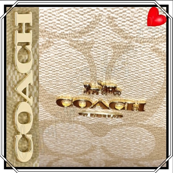 Coach May Tote Signature Canvas Dandelion Flrl Pnt - Picture 8 of 16